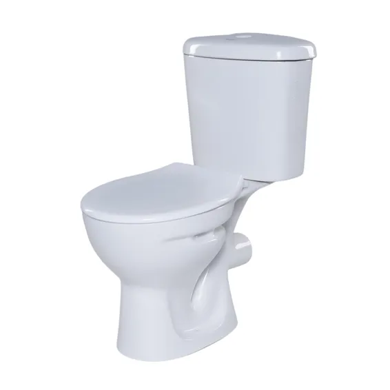Close Couple Toilet White